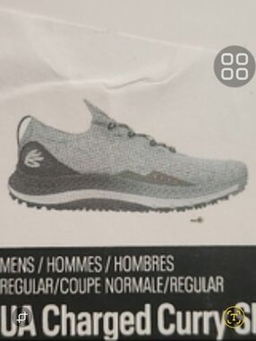 Under Armour UA Charged Curry SL Men's Golf Sneakers in Blue and Gray